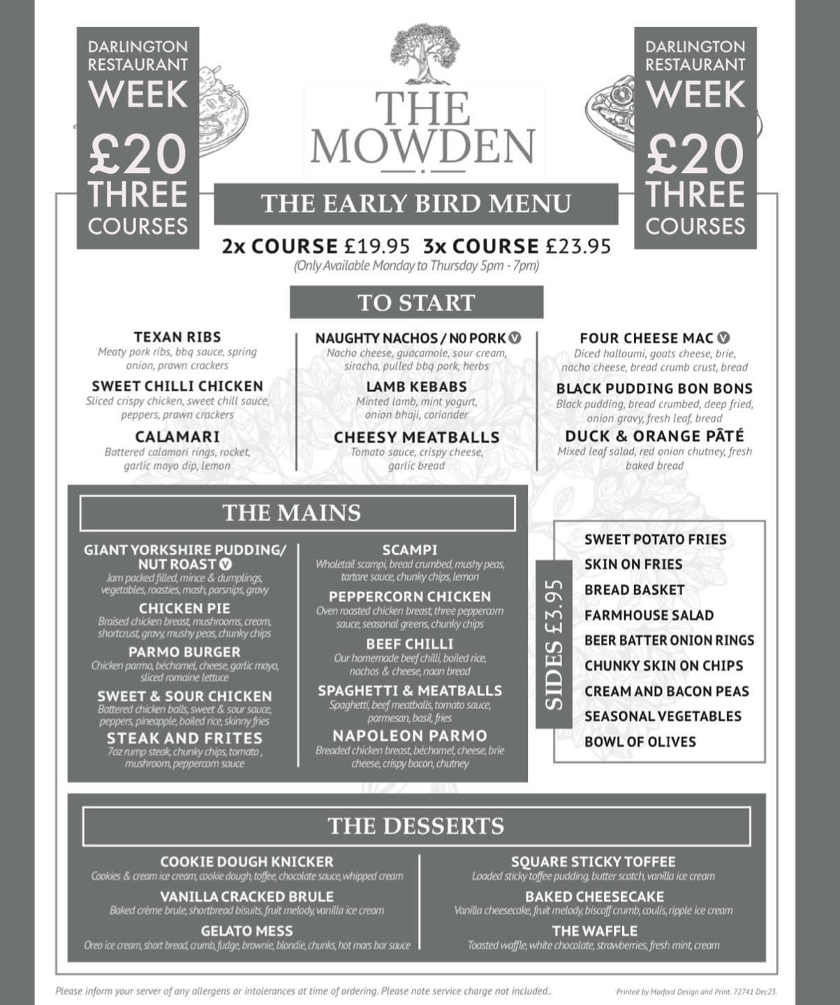 Enjoy Darlington Darlington Restaurant Week